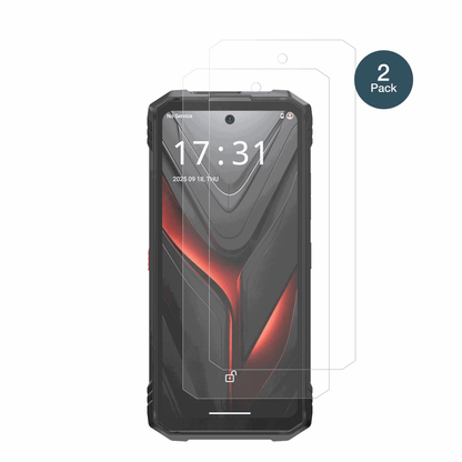 HotwavHyper 8 Pro mit aufgebrachter dipos Panzerfolie, die lästige Fingerabdrücke minimiert