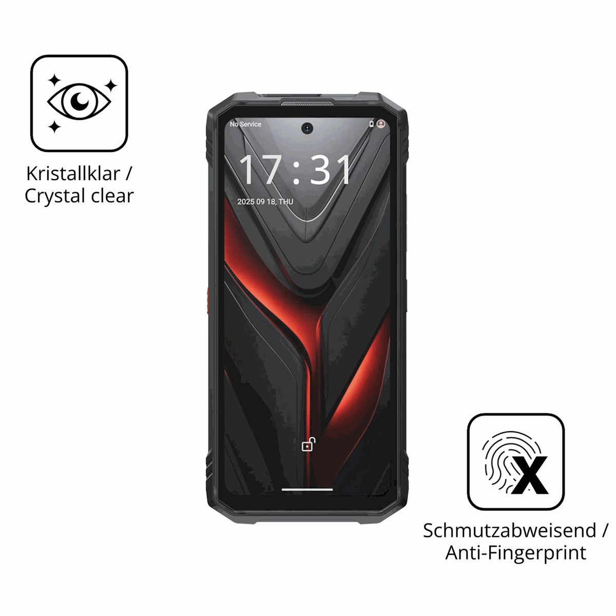 Flexible TPU-Folie passend zugeschnitten für Hotwav Hyper 8 Ultra, vollständige Abdeckung
