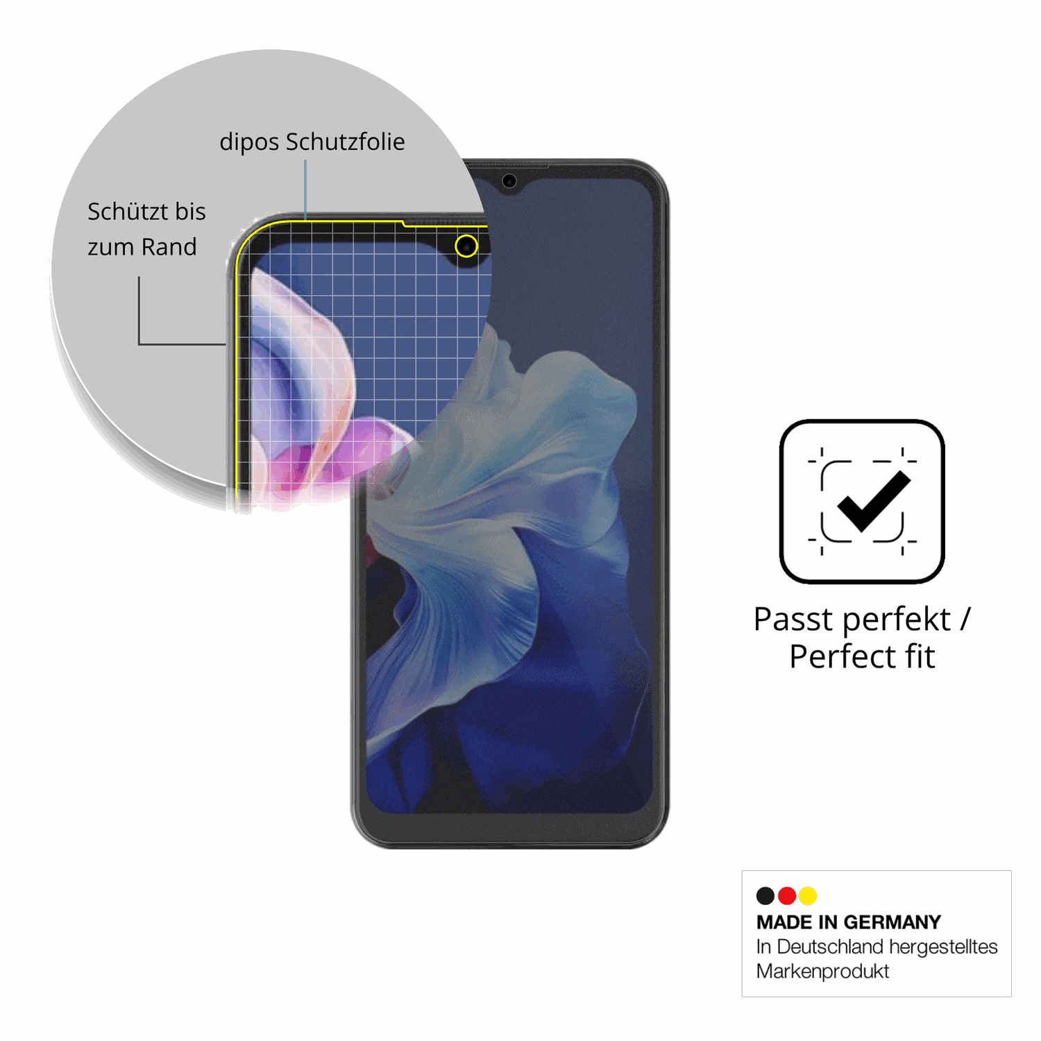 Schutz gegen Kratzer auf dem Hotwav Note 15 Pro Glas durch Schlüssel, Stöße gegen die Tischkante oder Stürze