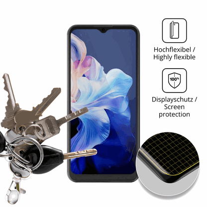 dipos Displayschutz für Hotwav Note 15 Pro, transparente Oberfläche, geringe Dicke und perfekte Passform