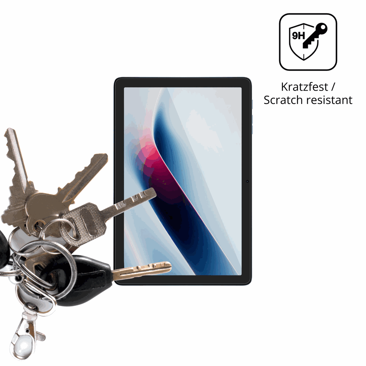 dipos Displayschutz für Hotwav Pad 13 Pro, transparente Oberfläche, perfekte Passform auch für die Rundungen