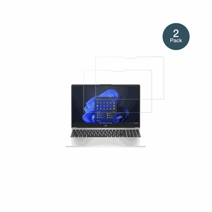 HP250 G10 mit aufgebrachter dipos Flex Schutzfolie, glasklare Darstellung ohne Einschränkungen