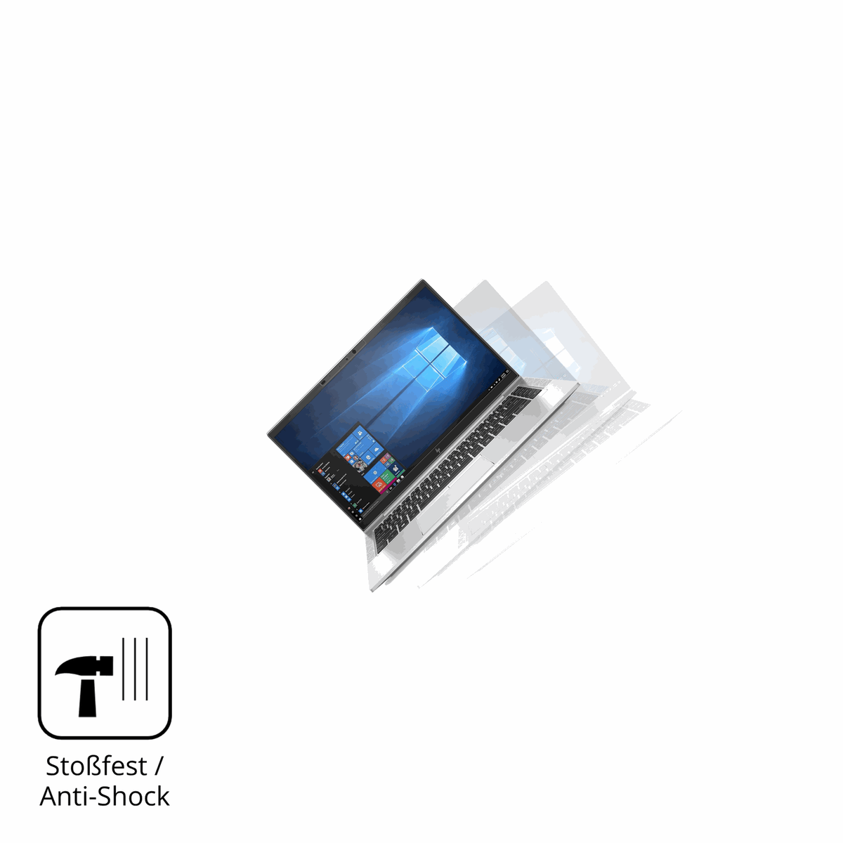 Schutz gegen Kratzer auf dem HP EliteBook 840 G7 Glas durch Schlüssel, Stöße gegen die Tischkante oder Stürze