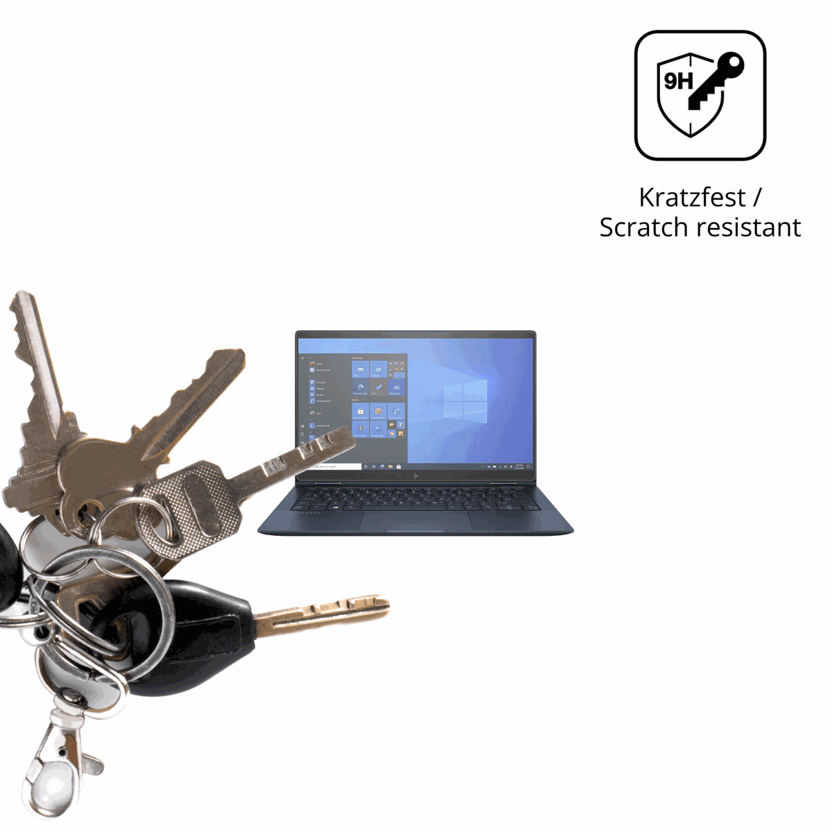dipos Displayschutz für HP Elite Dragonfly G2, mattierte Oberfläche, robuste Festigkeit und perfekte Passform