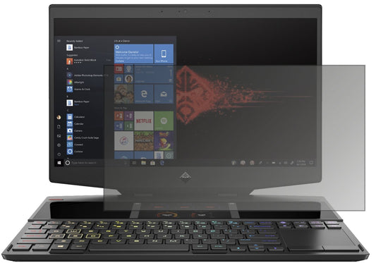 Blickschutzfolie von dipos passend für HP Omen X 2S, präziser Zuschnitt und blasenfrei montiert