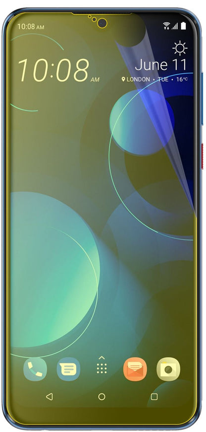 2x 3D Full Cover Schutzfolie für HTC Desire 19 Plus