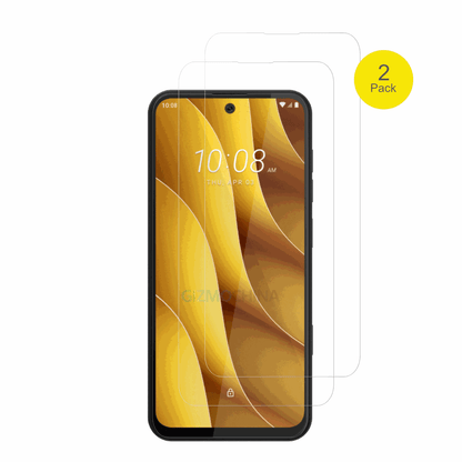 htcwildfire e7 plus mit aufgebrachter dipos Displayschutzfolie, glasklare Darstellung ohne Einschränkungen