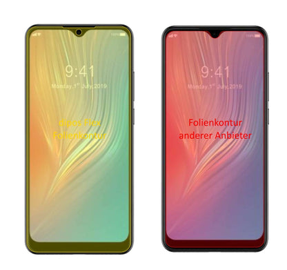 2x 3D Full Cover Schutzfolie für HTC Wildfire X