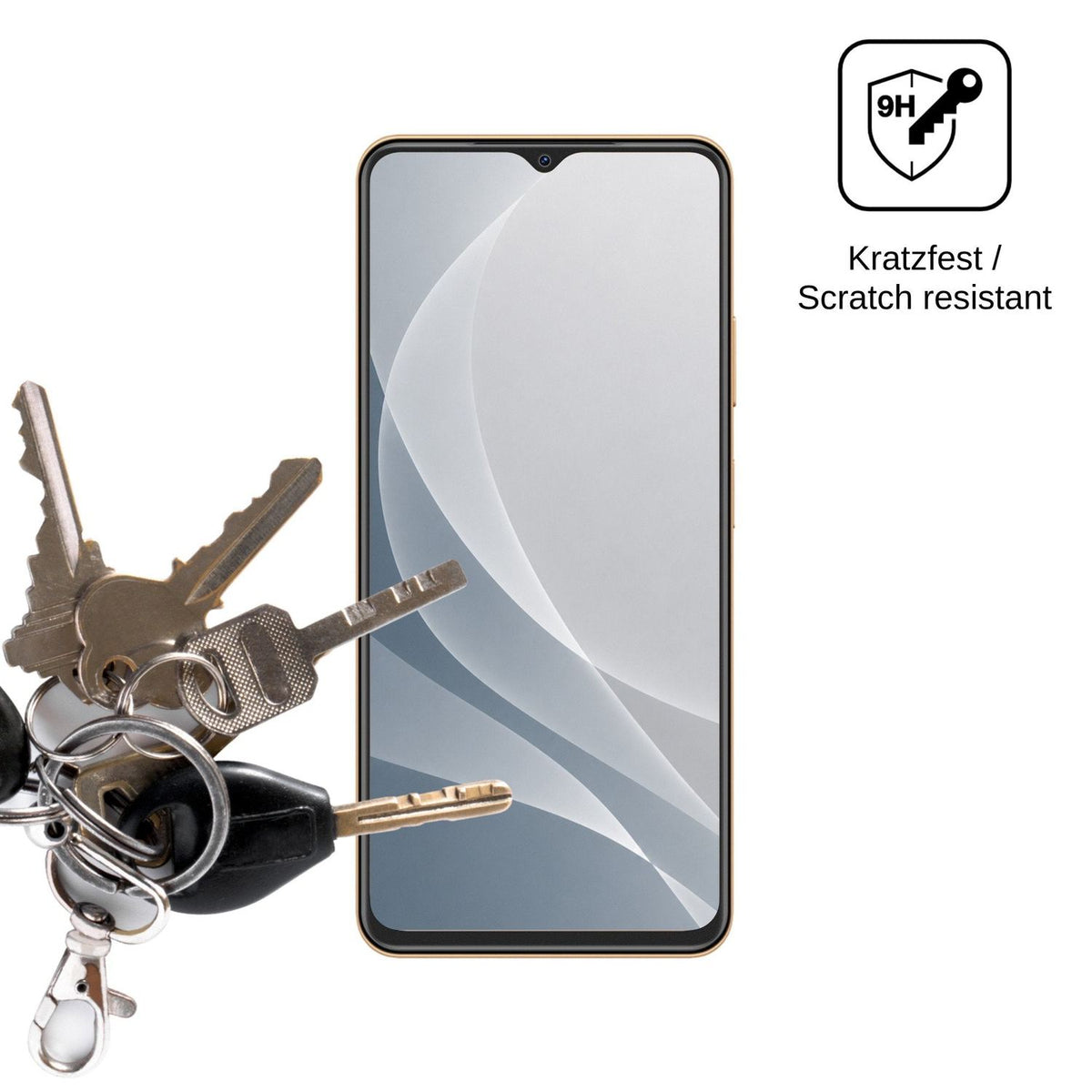 2x 9H Schutzfolie matt für Huawei Enjoy 100m Panzerfolie