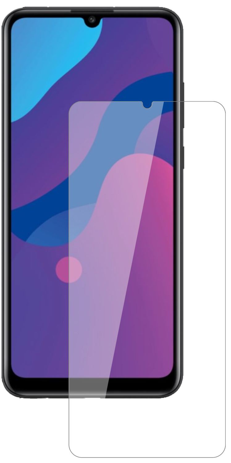 HuaweiEnjoy 10e mit aufgebrachter dipos Flex Schutzfolie, glasklare Darstellung ohne Einschränkungen