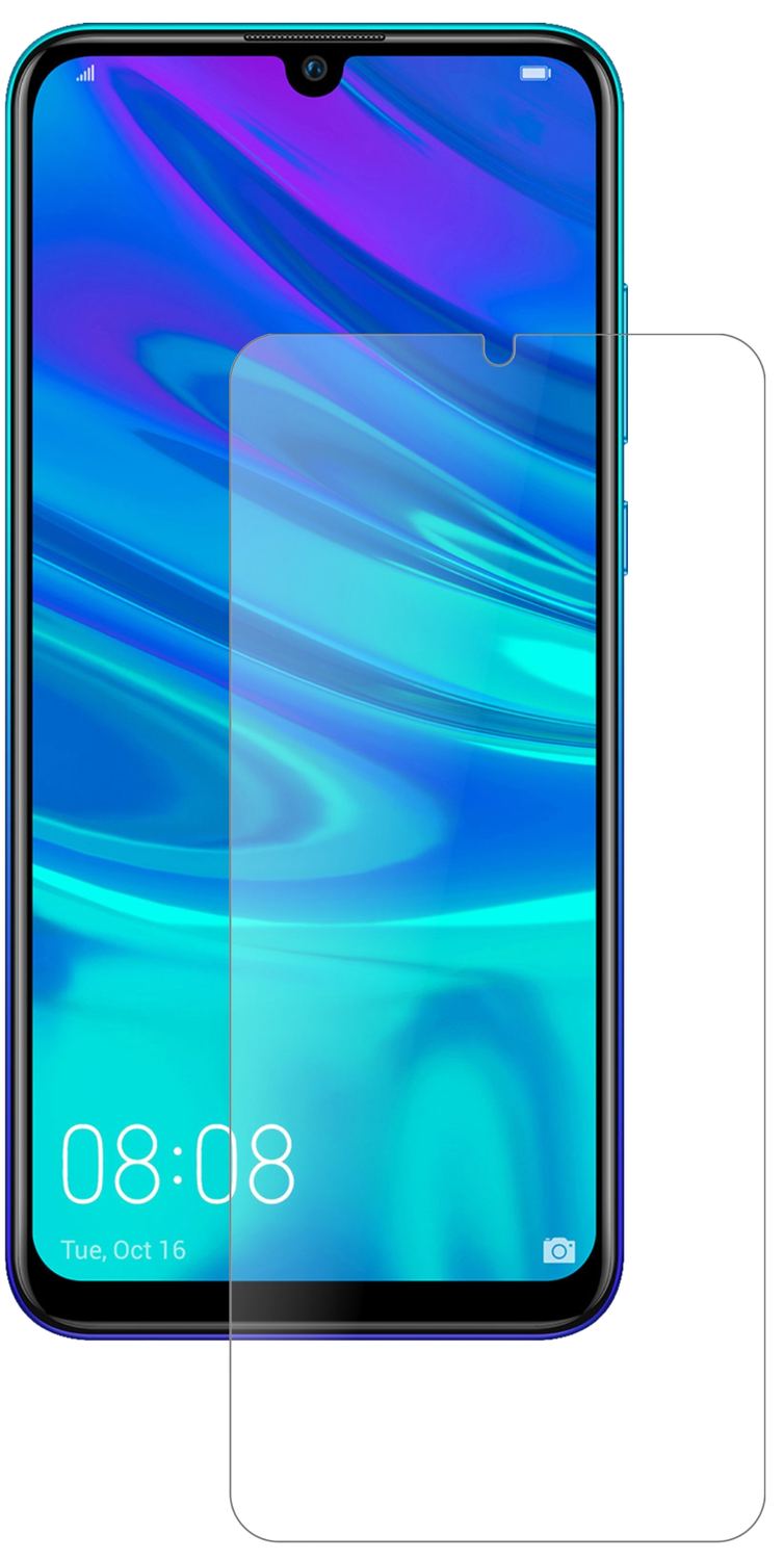 HuaweiEnjoy 9S mit aufgebrachter dipos Panzerfolie, die lästige Fingerabdrücke minimiert