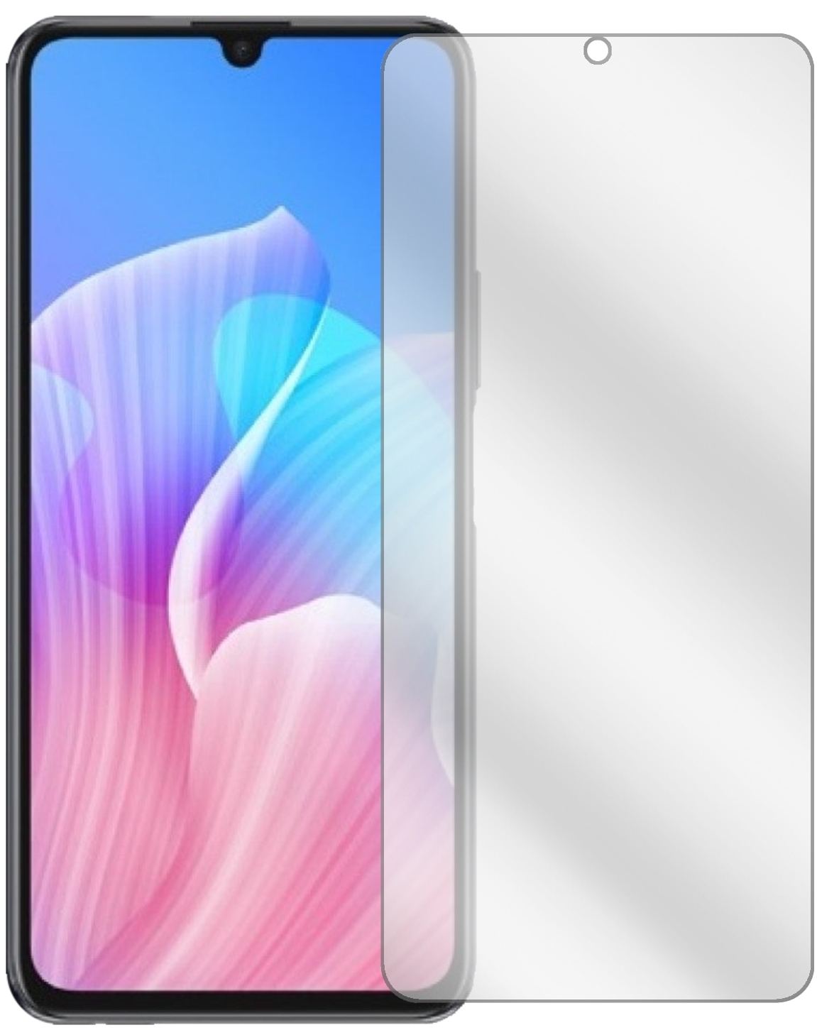 2x Schutzfolie klar für Huawei Enjoy Z 5G Display-Schutzfolie