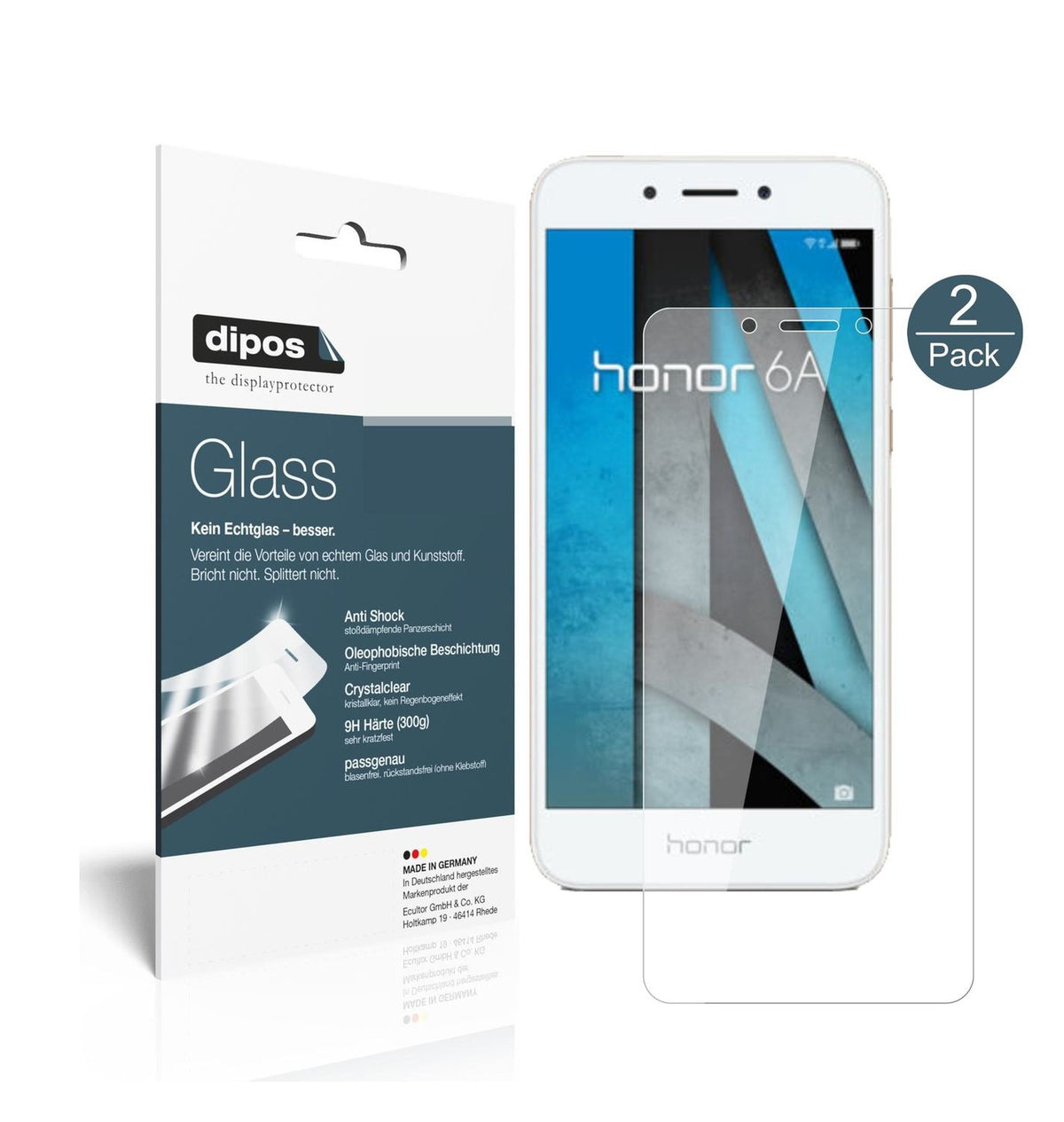 Perfekte Passform und ultimative Qualität: Unser 9H Panzerglas bietet Schutz für Huawei-Honor 6A