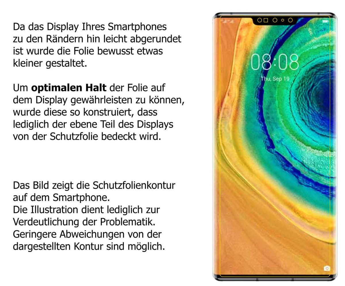 Dünne und klare Folie passend zugeschnitten für Huawei Mate 30 Pro