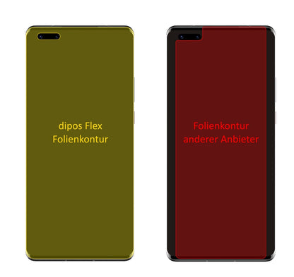 2x 3D Full Cover Schutzfolie für Huawei Mate 40 Pro Plus