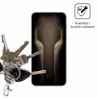 dipos Displayschutz für huaweimate 80 rs, transparente Oberfläche, perfekte Passform auch für die Rundungen