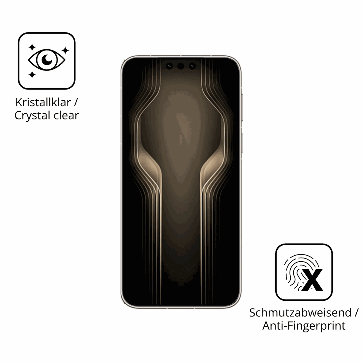 Flexible TPU-Folie passend zugeschnitten für huaweimate 80 rs, vollständige Abdeckung