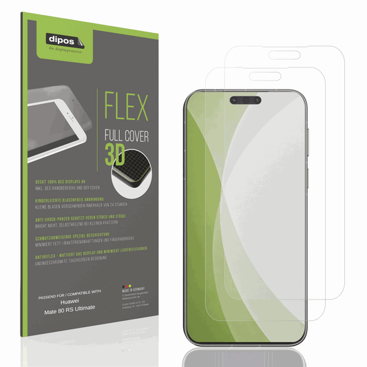 Matte Displayschutzfolie von dipos passend für Huawei Mate 80 RS Ultimate, 100% Displayabdeckung und blasenfreie Montage