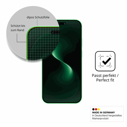 Schutzfolie mit optimaler Passform, zur Verwendung mit Hüllen geeignet