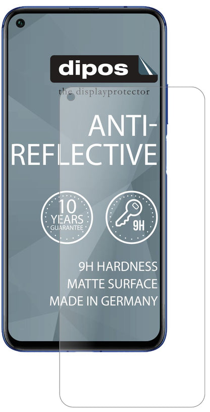 Honor20S mit aufgebrachter dipos Panzerfolie, die lästige Fingerabdrücke minimiert