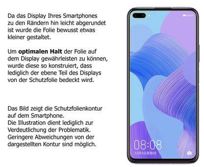 6x Schutzfolie klar für Huawei nova 6 5G Display-Schutzfolie (3x Vorderseite + 3x Rückseite)