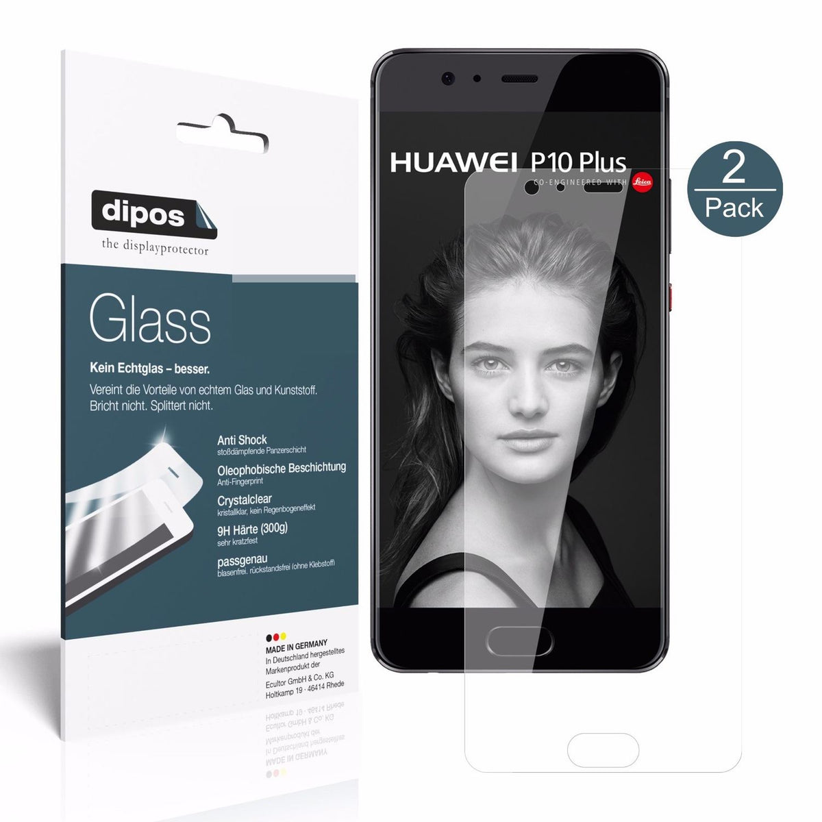 Perfekte Passform und ultimative Qualität: Unser 9H Panzerglas bietet Schutz für Huawei-P10 Plus