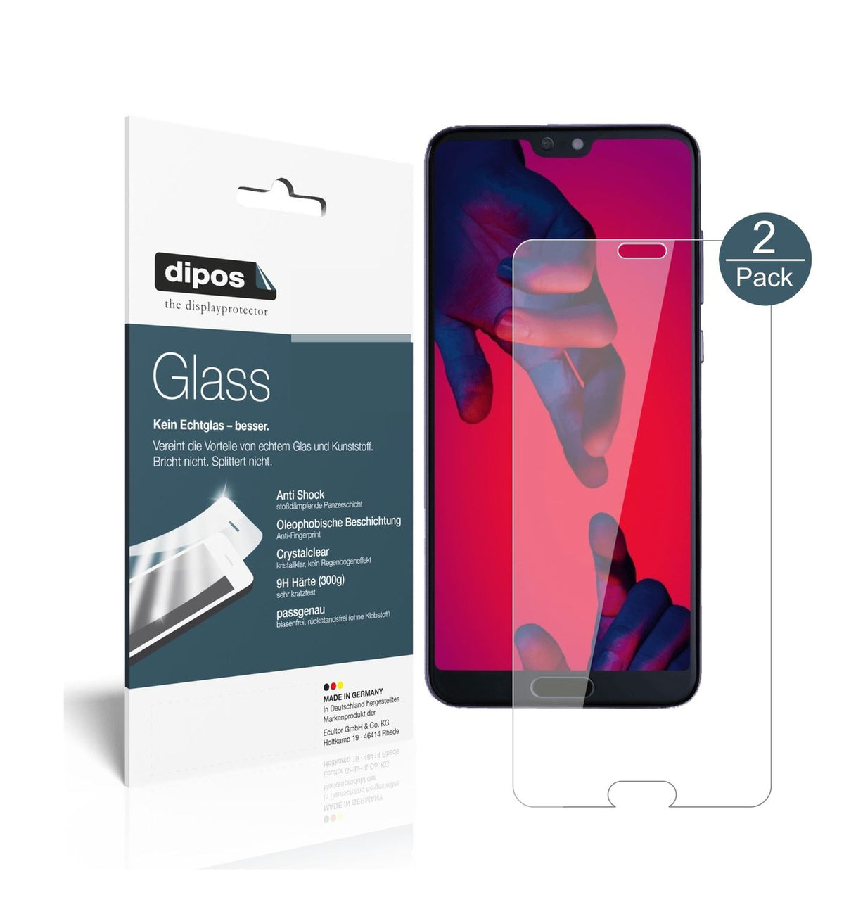 Perfekte Passform und ultimative Qualität: Unser 9H Panzerglas bietet Schutz für Huawei-P20