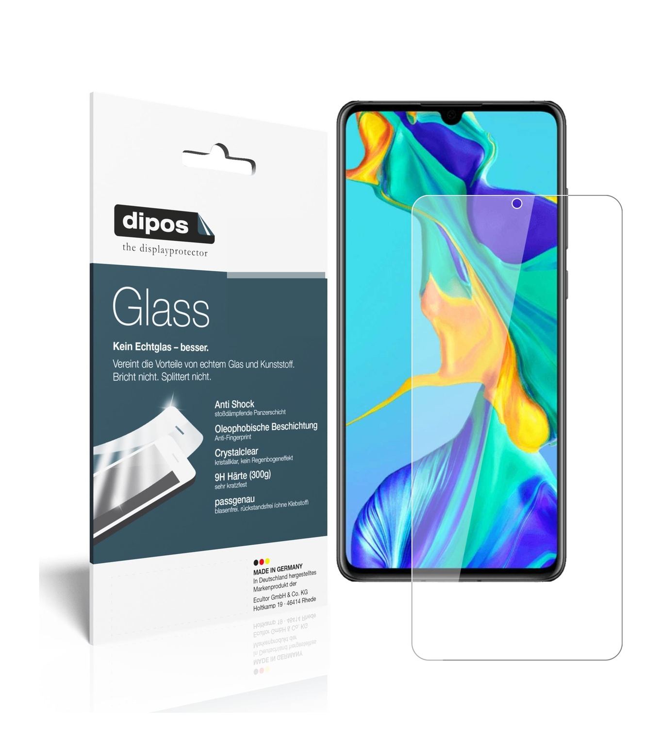 Perfekte Passform und ultimative Qualität: Unser 9H Panzerglas bietet Schutz für Huawei-P30