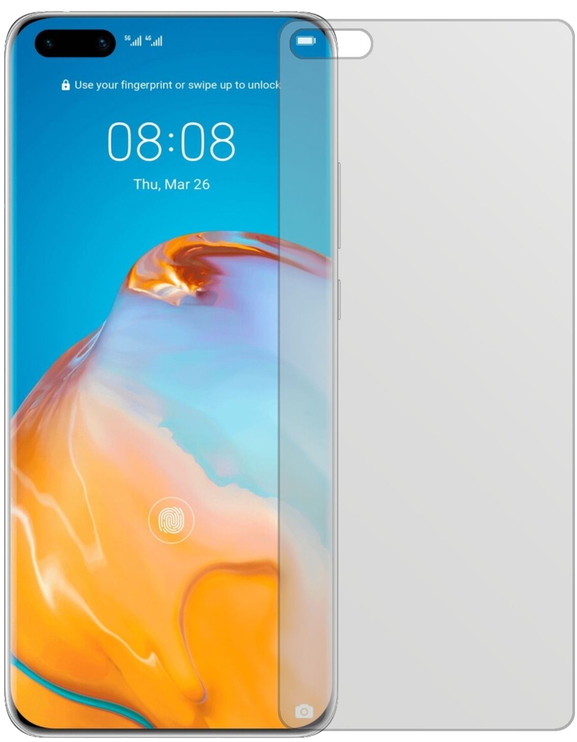 6x Schutzfolie matt für Huawei P40 Pro Plus Display-Schutzfolie (3x Vorderseite + 3x Rückseite)