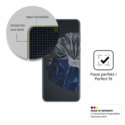 Schutz gegen Kratzer auf dem Huawei P60 Pro Glas durch Schlüssel, Stöße gegen die Tischkante oder Stürze