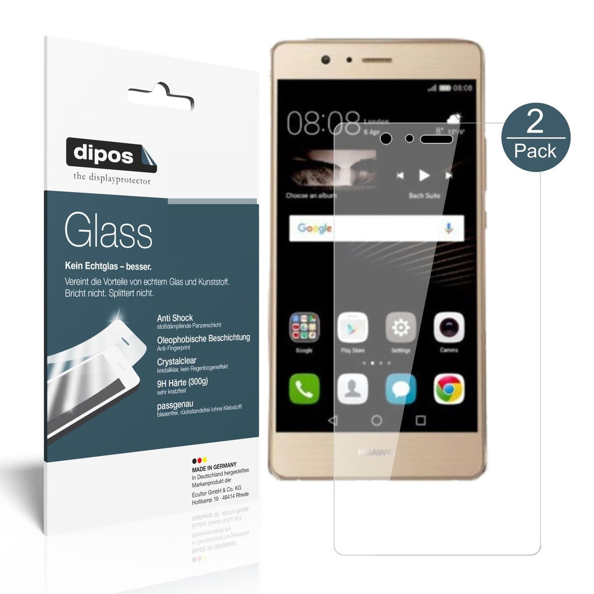 Perfekte Passform und ultimative Qualität: Unser 9H Panzerglas bietet Schutz für Huawei-P9 Lite 2017