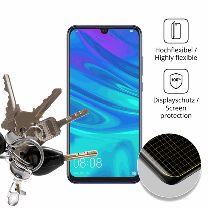 2x Full Cover Schutzfolie matt für Huawei P Smart Pro 2019