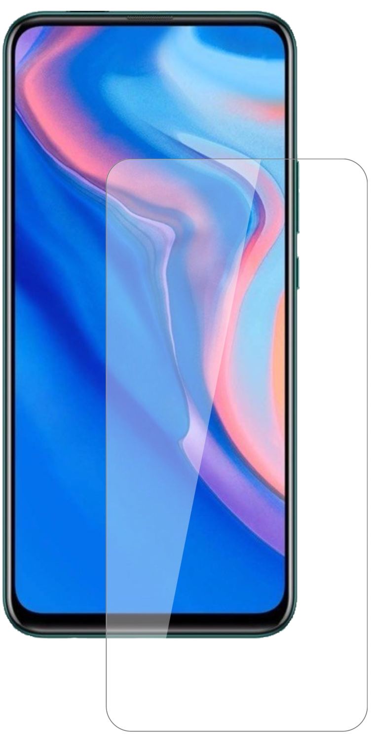 HuaweiP Smart Pro (2020) mit aufgebrachter dipos Flex Schutzfolie, glasklare Darstellung ohne Einschränkungen