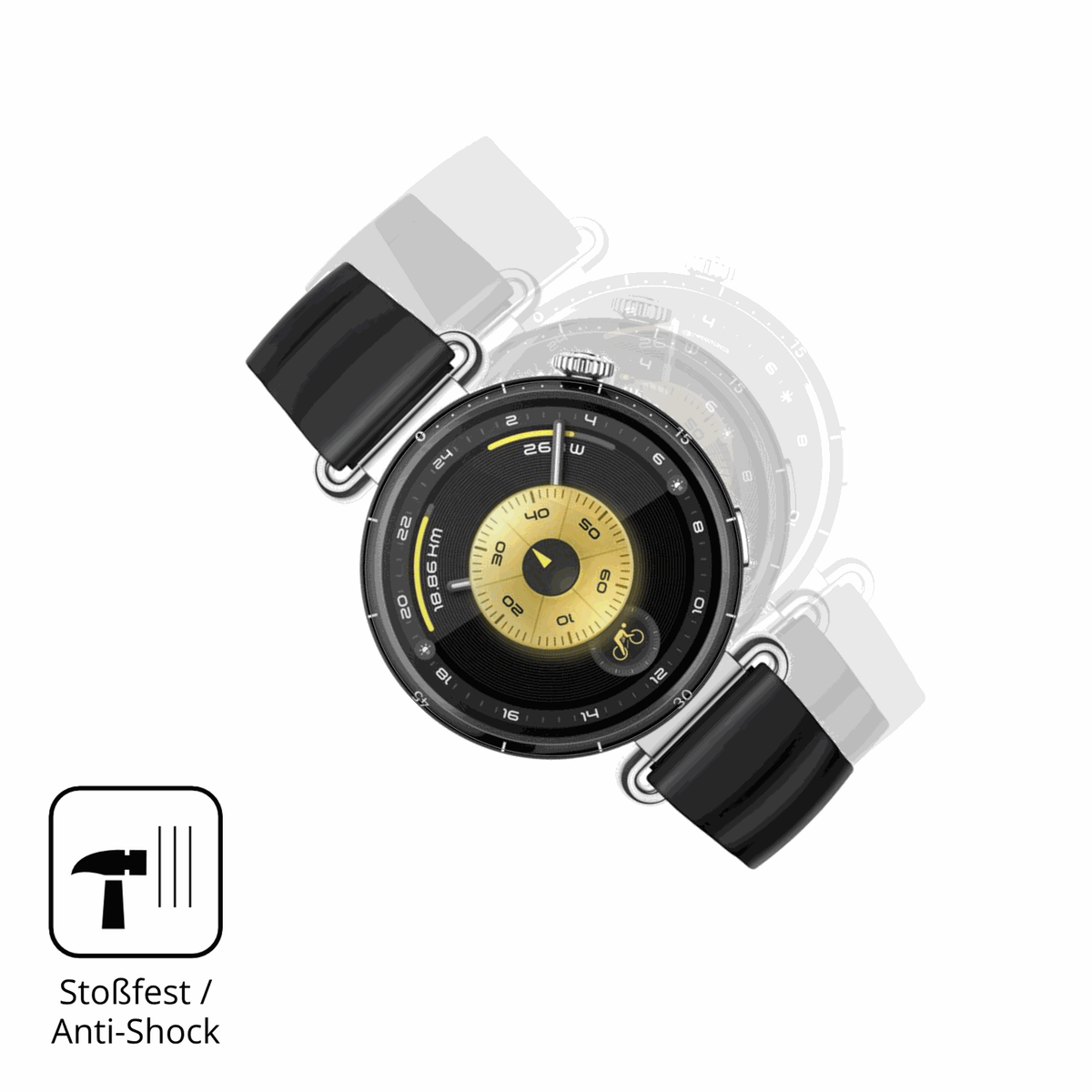 Schutz gegen Kratzer auf dem Huawei Watch GT6 41mm Glas durch Schlüssel oder Ähnliches
