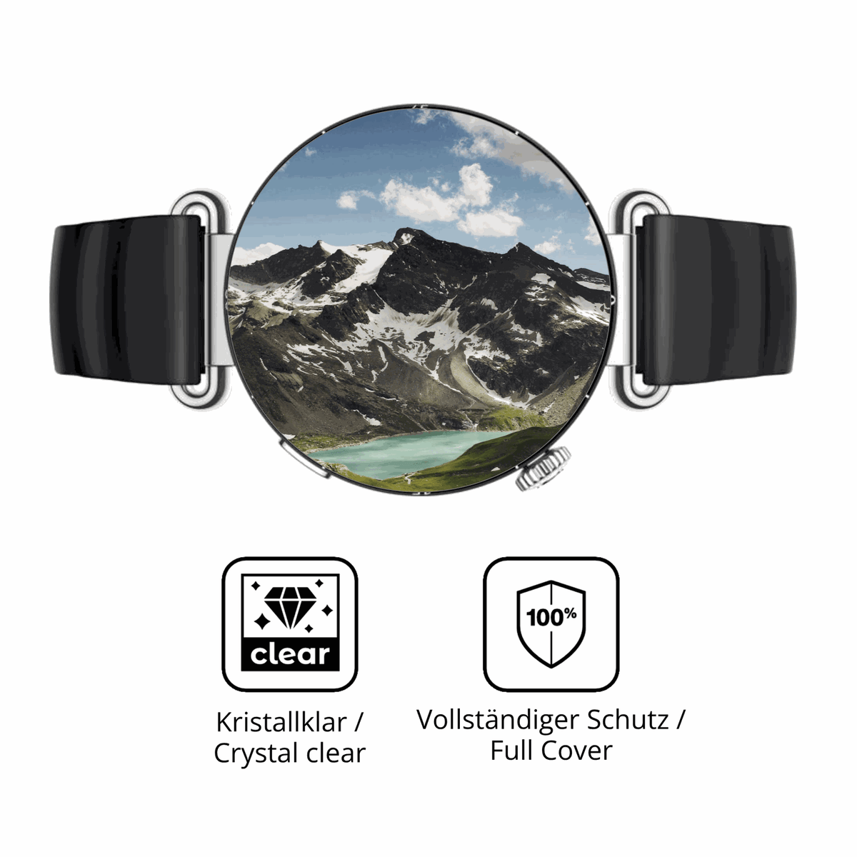 Dünne und klare Folie passend zugeschnitten für Huawei Watch GT6 41mm