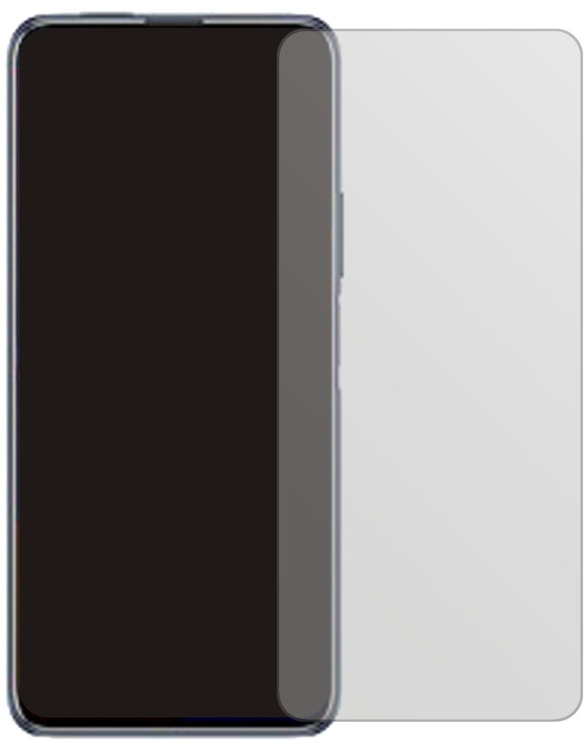 HuaweiY9a mit aufgebrachter dipos Displayschutzfolie, die lästige Fingerabdrücke minimiert