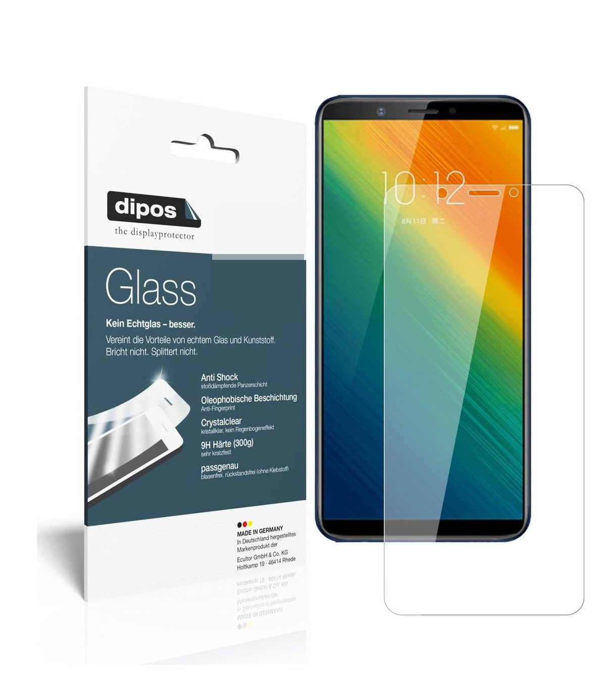 1x 9H Schutzfolie für Lenovo K5 Note 2018 Panzerfolie