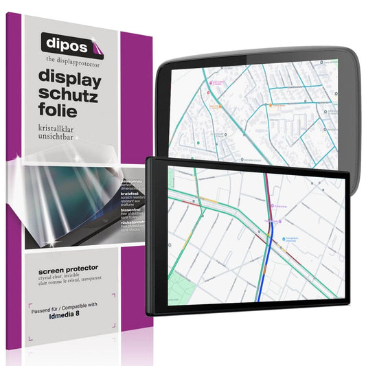 2x Schutzfolie klar für Idmedia 8 Display-Schutzfolie