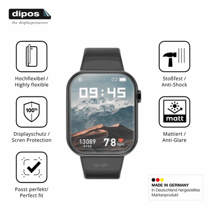 Luakug10.1 Zoll HD Digitaler Bilderrahmen mit aufgebrachter dipos Displayschutzfolie, glasklare Darstellung ohne Einschr�nkungen