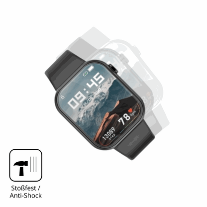Schutz gegen Kratzer auf dem ignovatetr smartwatch Glas durch Schlüssel oder Ähnliches