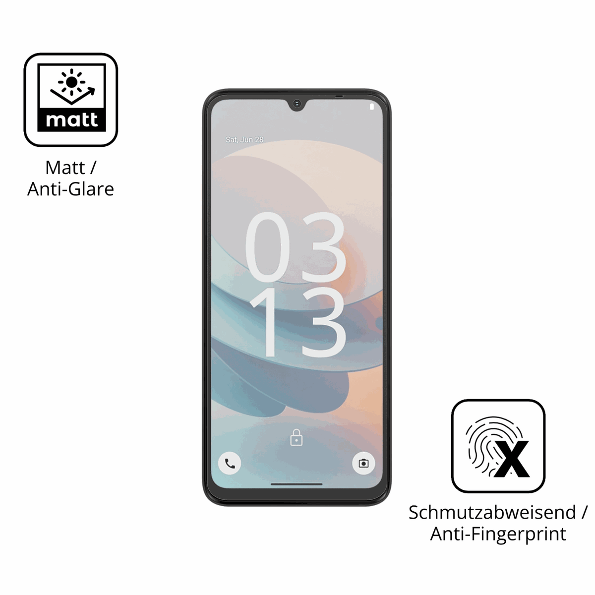9H Hartbeschichtete, flexible Folie passend zugeschnitten für iiif150action a5 pro