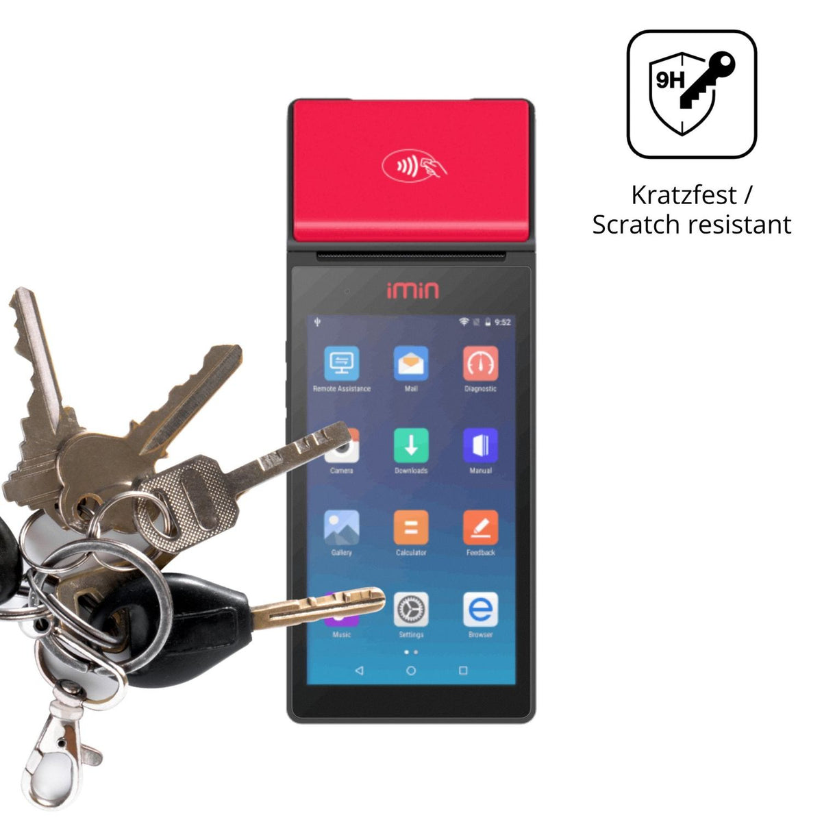 dipos Displayschutz für IMIN M2 / M2 Pro, mattierte Oberfläche, robuste Festigkeit und perfekte Passform