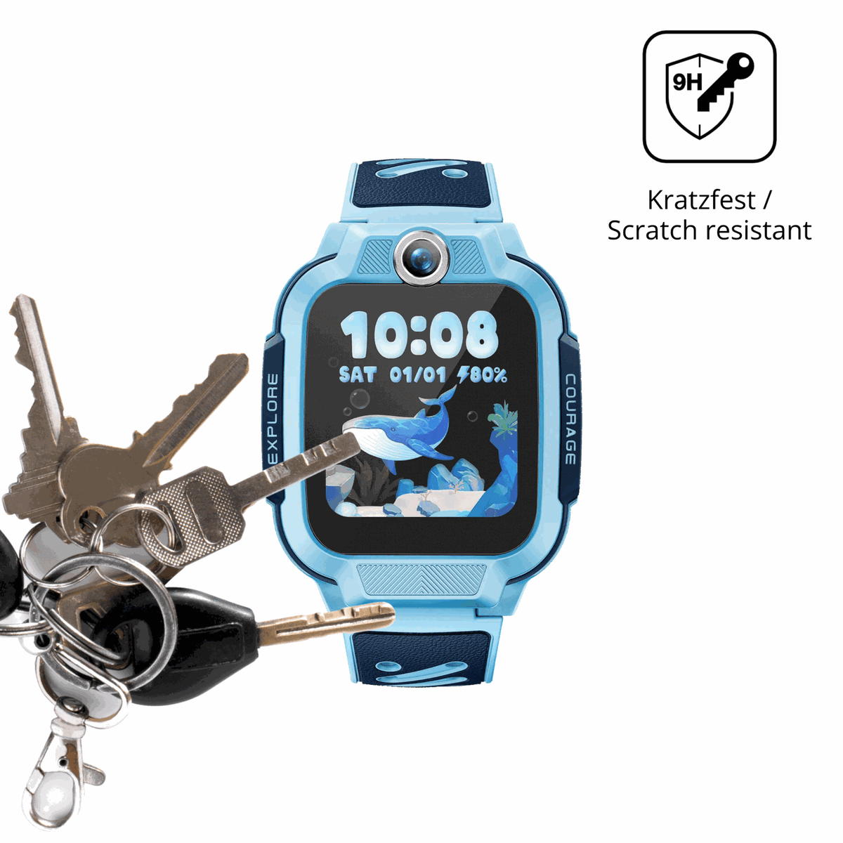 dipos Displayschutz für Imoo Watch Phone Z3, mattierte Oberfläche, robuste Festigkeit und perfekte Passform