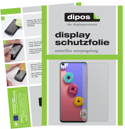 Matte Displayschutzfolie von dipos passend für Infinix S5, präziser Zuschnitt und blasenfrei montiert