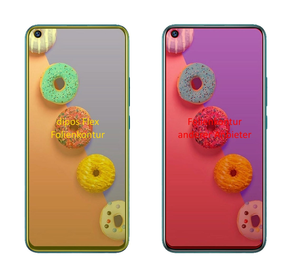 2x 3D Full Cover Schutzfolie für Infinix S5