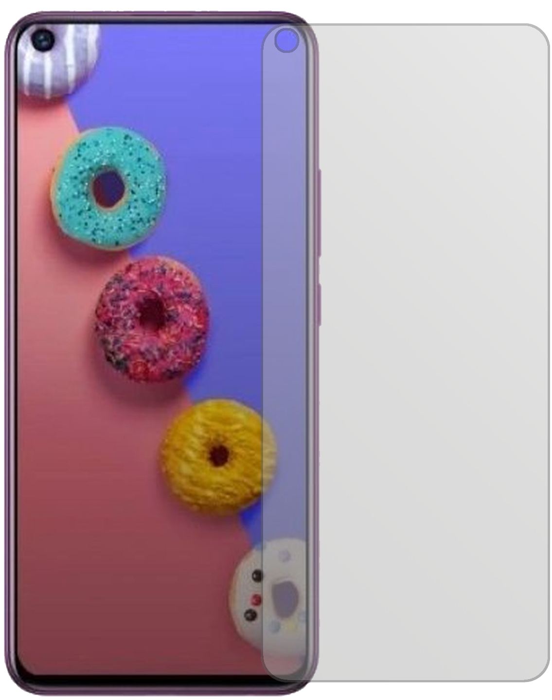 InfinixS5 Lite mit aufgebrachter dipos Displayschutzfolie, die lästige Fingerabdrücke minimiert