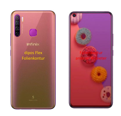 3x 3D Full Cover Schutzfolie für Infinix S5 Lite