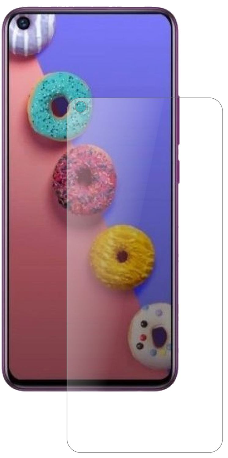 InfinixS5 Lite mit aufgebrachter dipos Panzerfolie, die lästige Fingerabdrücke minimiert