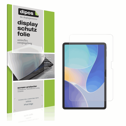 Matte Displayschutzfolie von dipos passend für Infinix XPad Edge, präziser Zuschnitt und blasenfrei montiert