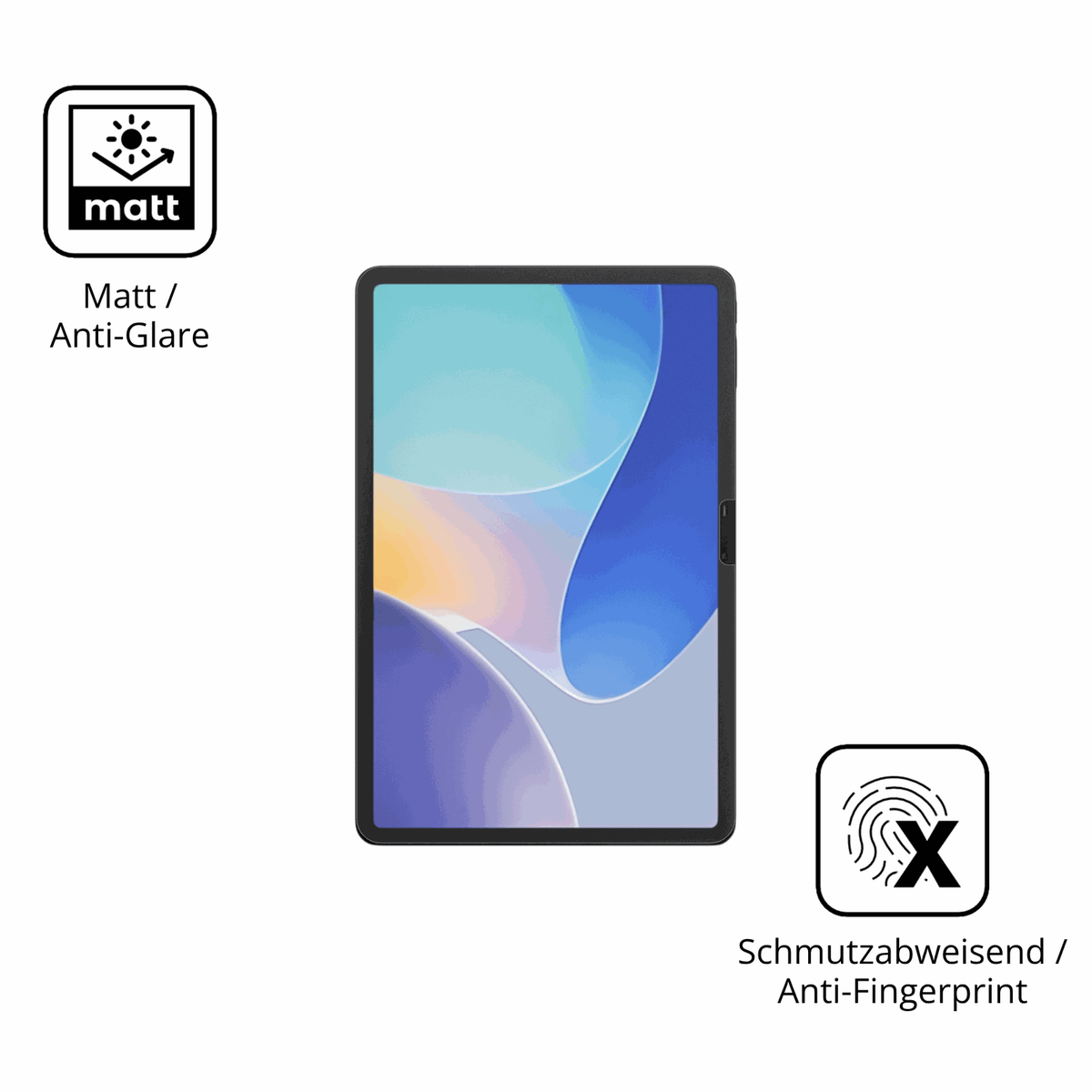 Dünne und entspiegelnde Folie passend zugeschnitten für Infinix XPad Edge